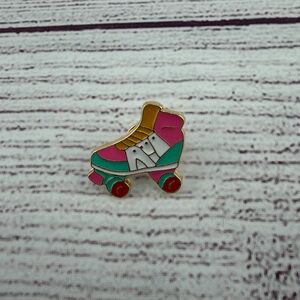 Colorful Roller Skate Enamel Pin